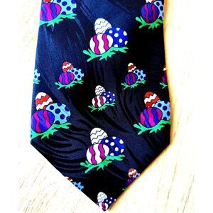 EASTER EGGS Holiday Silk 59" Neck Tie #877 Teacher holiday tie eggs usa flag